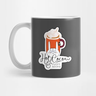 Hot Cocoa Fuzzy Socks Mug